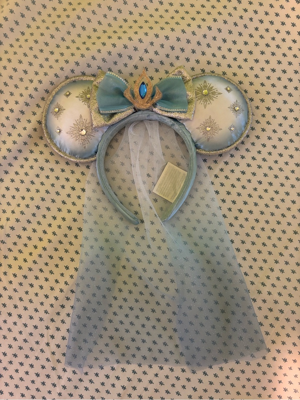 Disney Parks Blue Frozen Elsa Mickey Mouse Ears